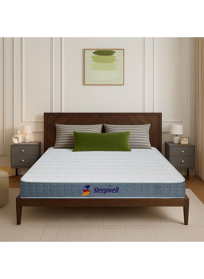 Sleepwell Durafirm Classic Mattress | Deep Back Support | Extra Firm Breathable Three-Layer Foam Structure with Quilting | Premium Knitted Fabric | 200x180x15 - Image 1
